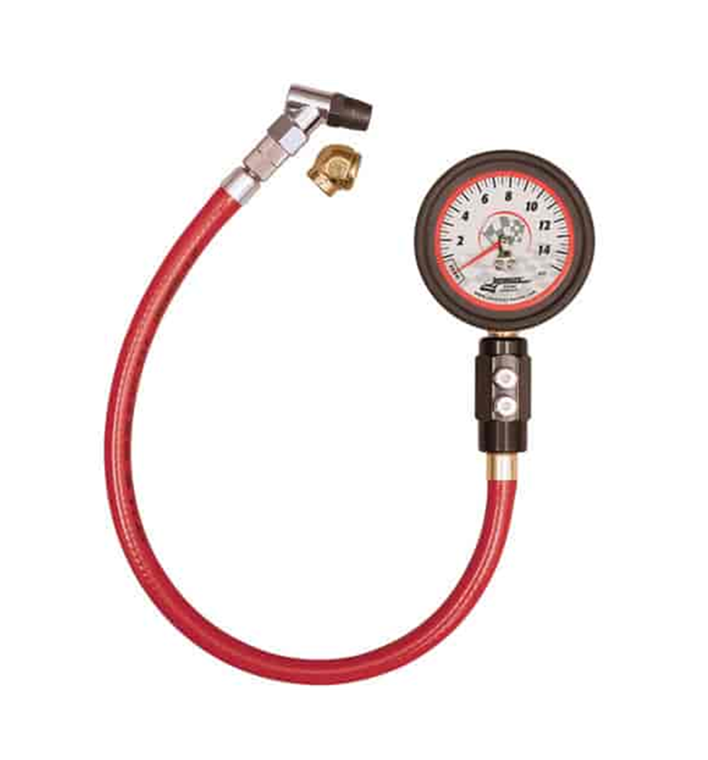 TIRE GAUGE DELUXE 2 1/2″ 0-15 PSI GLOW