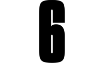 #6 BLACK NUMBER