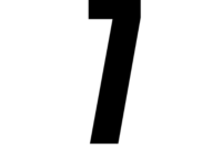 #7 BLACK NUMBER