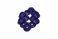 PURPLE LARGE PLASTIC WASHER - PACK OF 12
