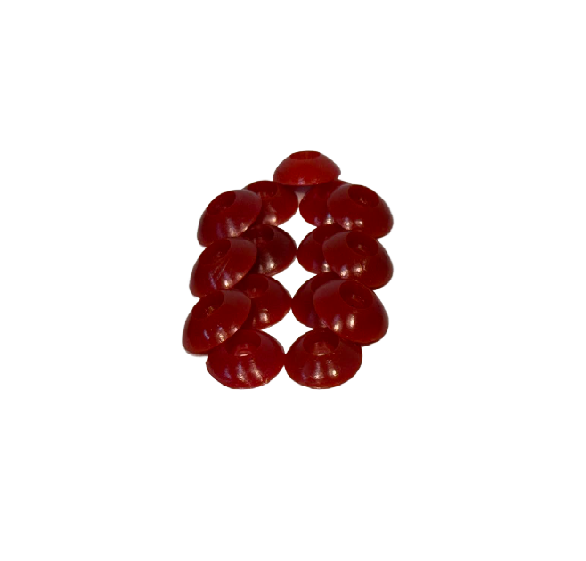 RED LARGE PLASTIC WASHER – PACK OF 12