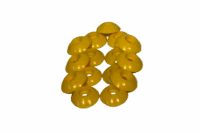 YELLOW LARGE PLASTIC WASHER - PACK OF 12