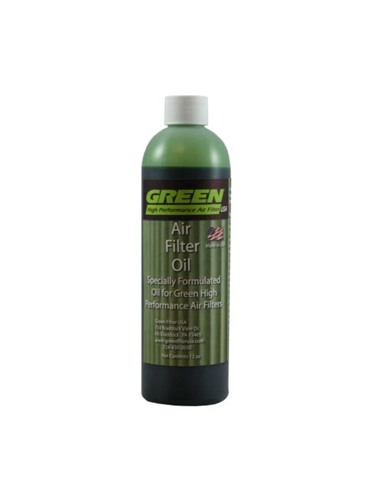 GREEN AIR FILTER OIL 12oz