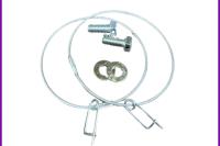 SAFETY PIN ASSEMBLY FOR CASTOR BLOCK
