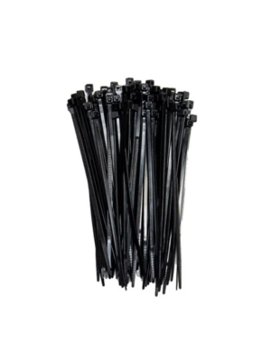 4″ BLACK CABLE TIES (100 PC)