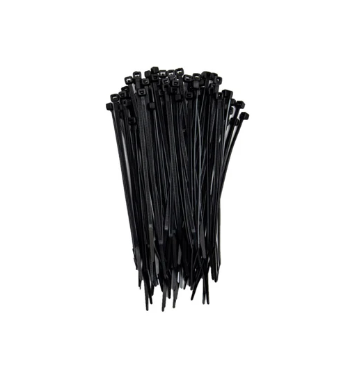 7″ BLACK CABLE TIES (100)