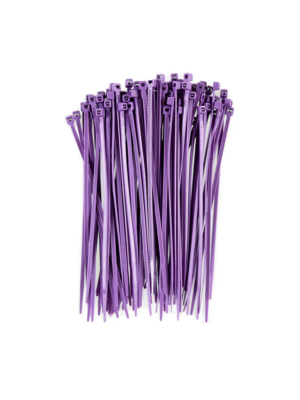 7″ PURPLE CABLE TIES (100)