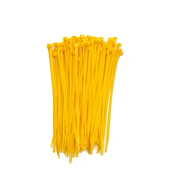 7″ YELLOW CABLE TIES (100)
