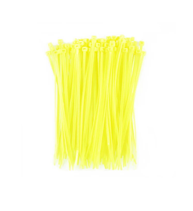 7″ FLUORESCENT YELLOW TIES
