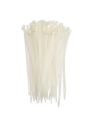7″ WHITE CABLE TIES