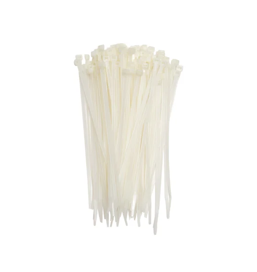 7″ WHITE CABLE TIES