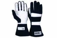 JR MED BK STANDARD 2 LAYER NOMEX DRIVING GLOVE- CROW