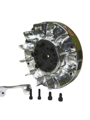 BILLET ADJ FLYWHEEL W/FINS PVL WITH ADAPTER