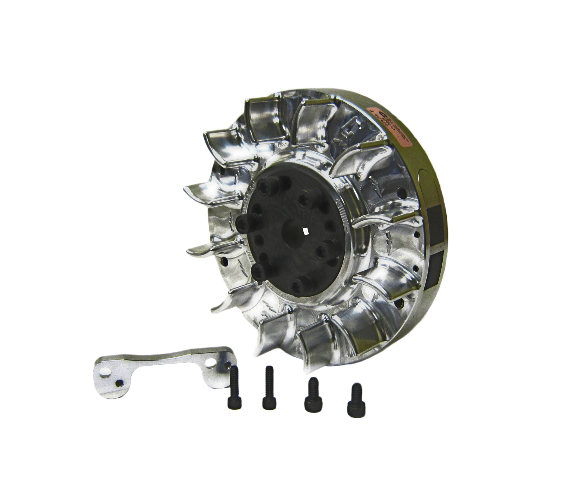 BILLET ADJ FLYWHEEL W/FINS PVL WITH ADAPTER