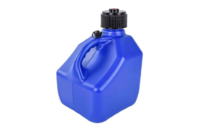 FUEL JUG, 3 GAL, BLUE, SQUARE PLASTIC