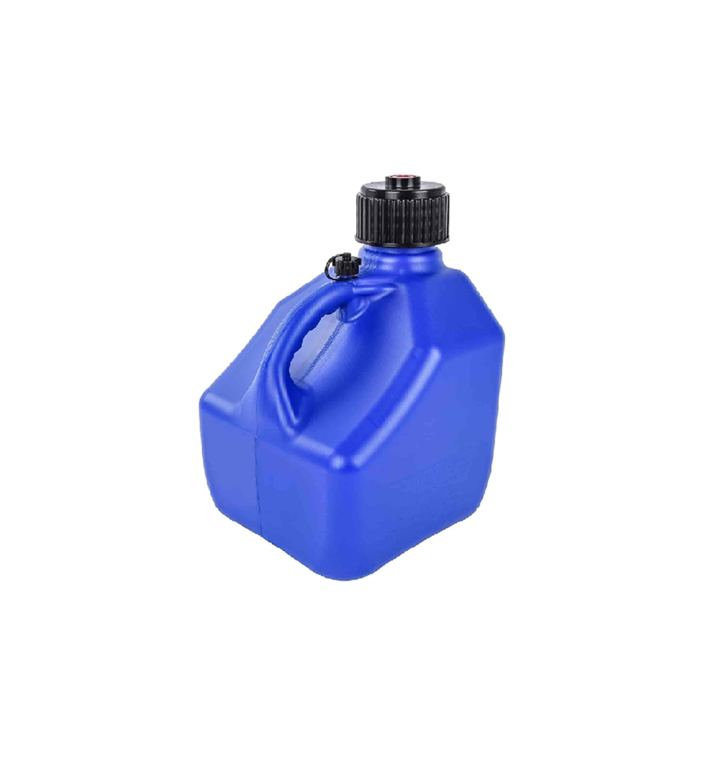 FUEL JUG, 3 GAL, BLUE, SQUARE PLASTIC