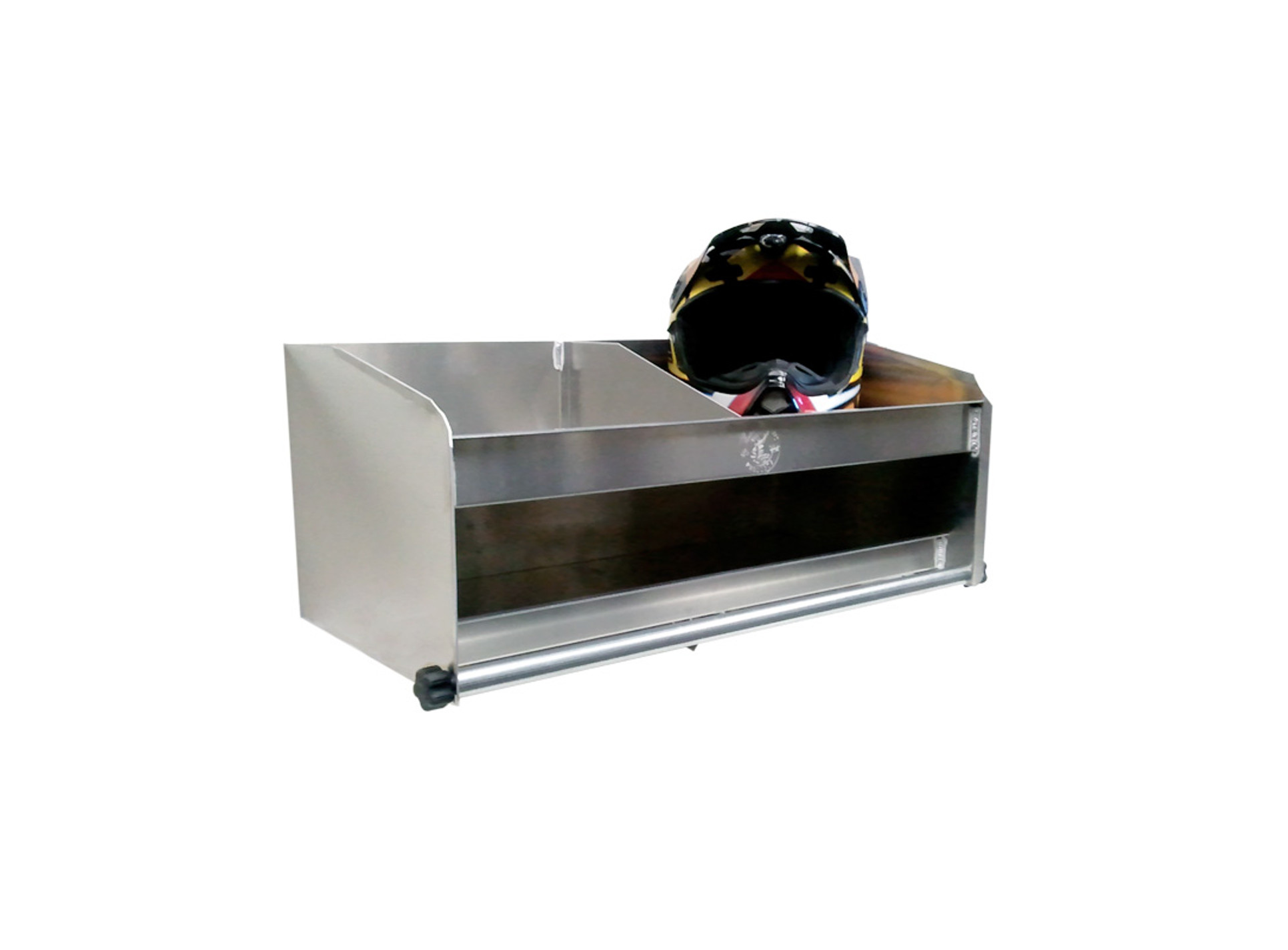 DELUXE 2 BAY HELMET SHELF