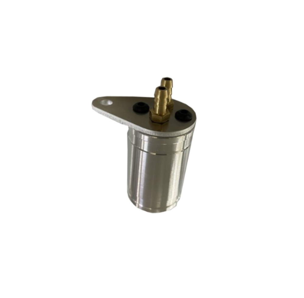 ALUMINUM CATCH TANK W/ HARDWARE (MOUNTS ON SEAT STRUT OR ENGINE MOUNT)