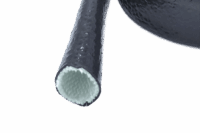 BLACK SILICONE JACKETED FIBERGLASS SLEEVING SOLD PER FOOT