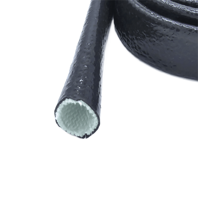BLACK SILICONE JACKETED FIBERGLASS SLEEVING SOLD PER FOOT