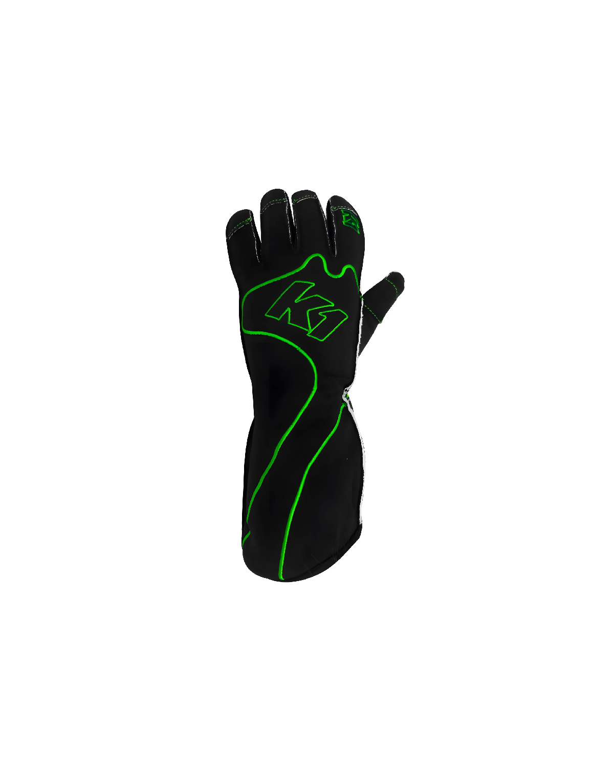 K1 RS1 RACING GLOVE BLACK/GREEN SIZE 2X-SMALL